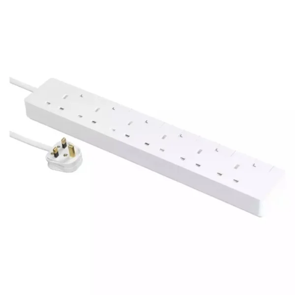 AvatarOn 6-Socket Power Strip | White Finish