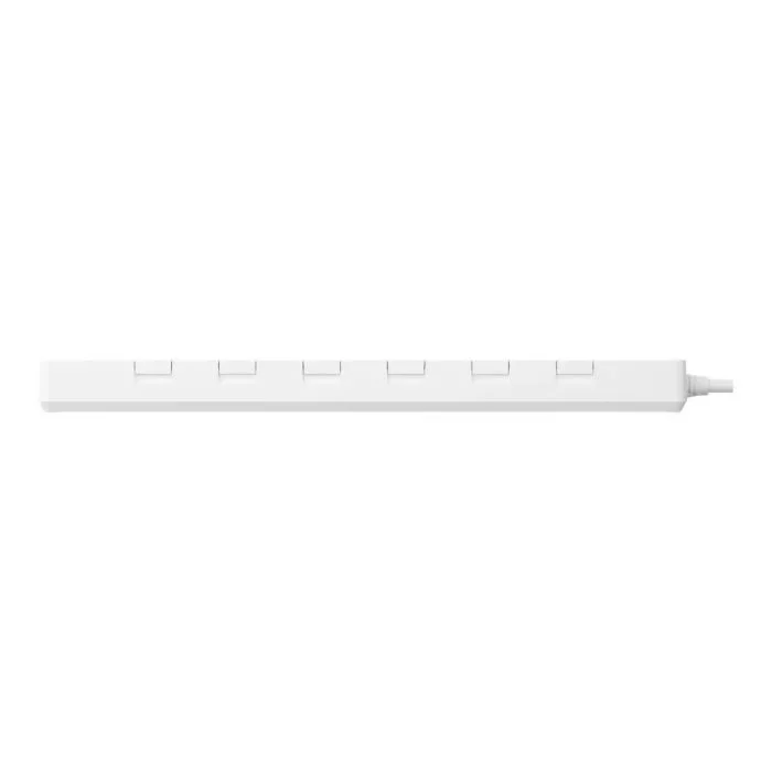 AvatarOn 6-Socket Power Strip with USB Ports | White Finish - Image 2