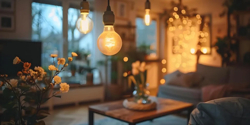 modern-room-with-stylish-vintage-light-bulbs